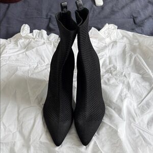 ZARA black sock boots
